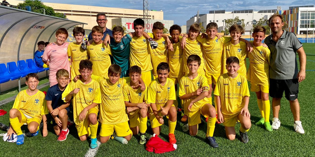 Primera victoria en liga de los equipos infantiles A y B del FB Dénia