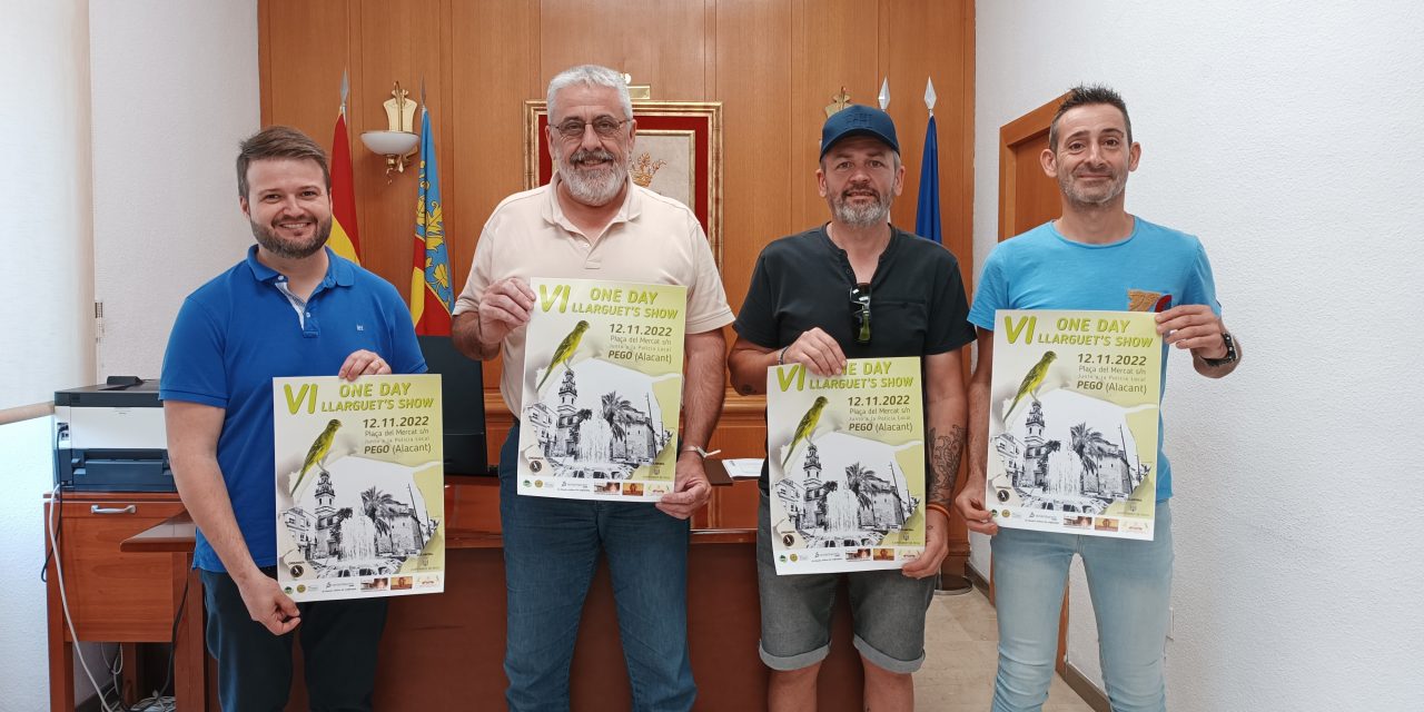 Más de quinientos canarios participan en el “One Day Llarguet Show” que se celebra en Pego 