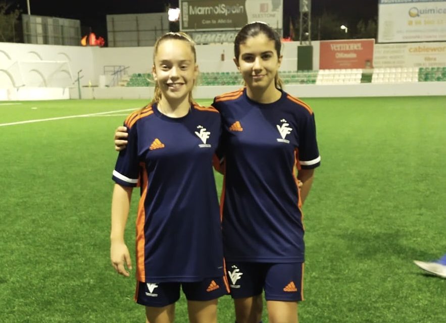 Las dianenses María Pons y María Muñoz y la benissera Paula Terrats, entrenan con la Valenciana Sub 12 