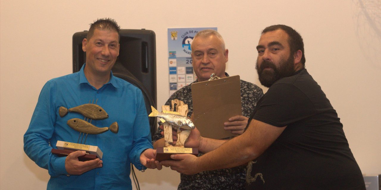 El Club de Pesca Marina Alta pone fin a la temporada con la entrega de trofeos de sus ligas