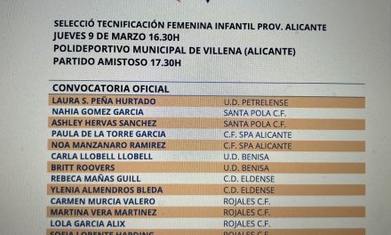 Tres jugadoras  de la comarca convocadas con la Selección Valenciana Sub 12