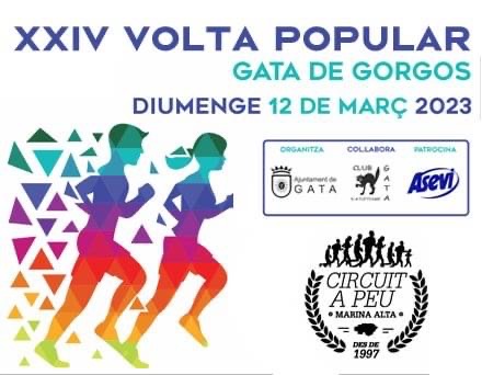 La tercera prueba del Circuit a Peu Marina Alta se disputa mañana domingo en Gata 