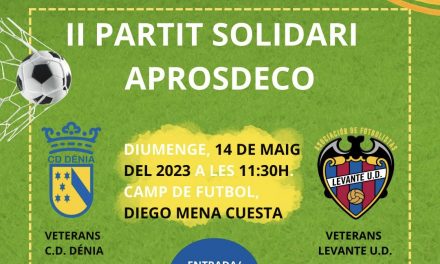 Dénia y Levante juegan un partido solidario a beneficio de APROSDECO