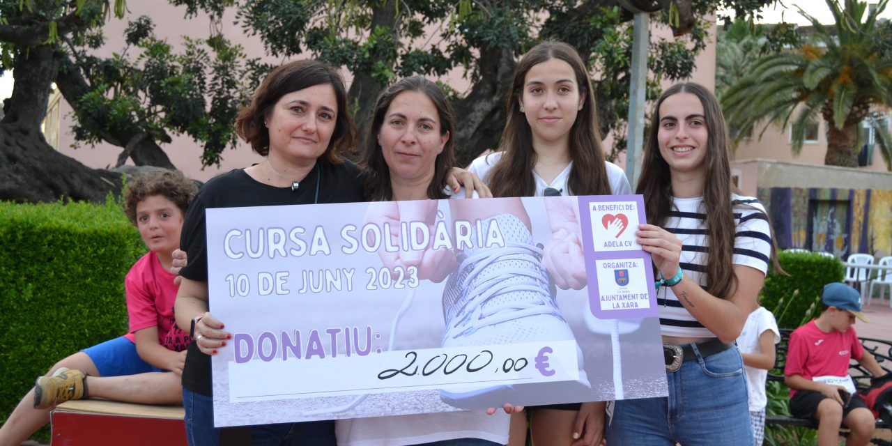 Cursa Solidaria de La Xara recauda 2.000 euros para ADELA