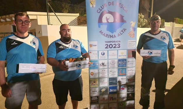 El dianense Saúl Sánchez gana el sexto concurso de playa del CP Marina Alta 