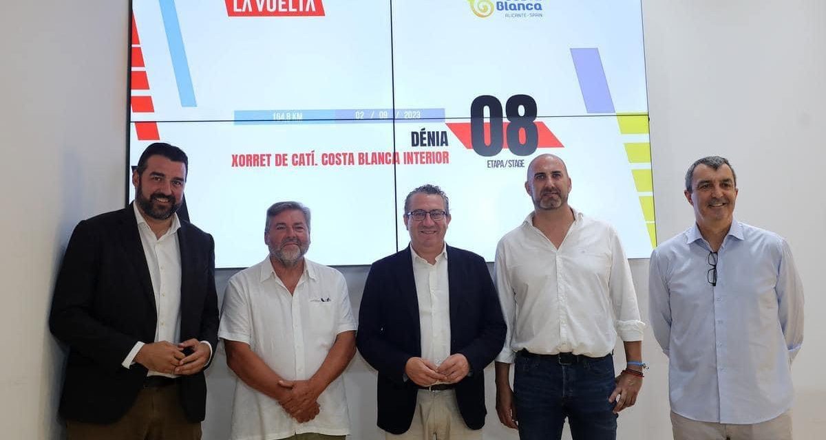 La octava etapa de La Vuelta, Dénia-Xorret de Catí, se presenta en la Diputación de Alicante 