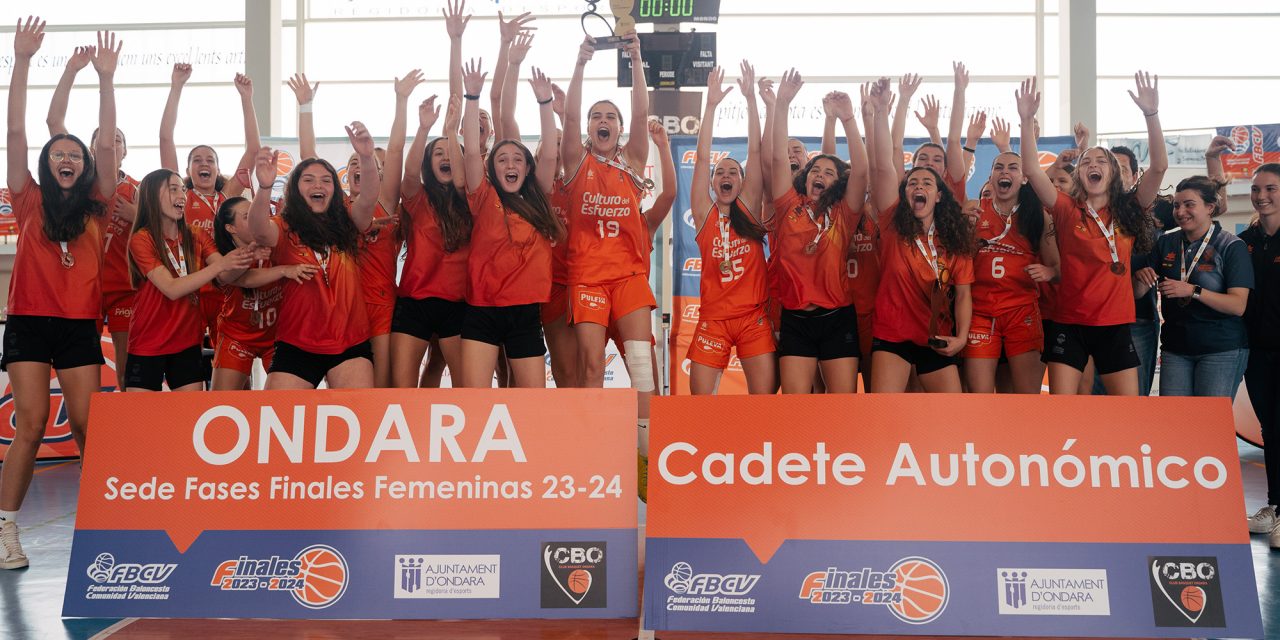 El València Basket és campió cadet a Ondara i la deniera María Bordes, tercera amb el Claret