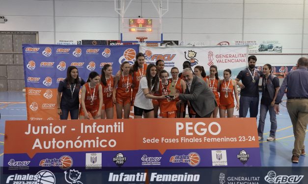 El Valencia Basket es campeón infantil en Pego y las dianenses Bordes y Negre terceras con el Claret 